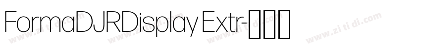 FormaDJRDisplay Extr字体转换